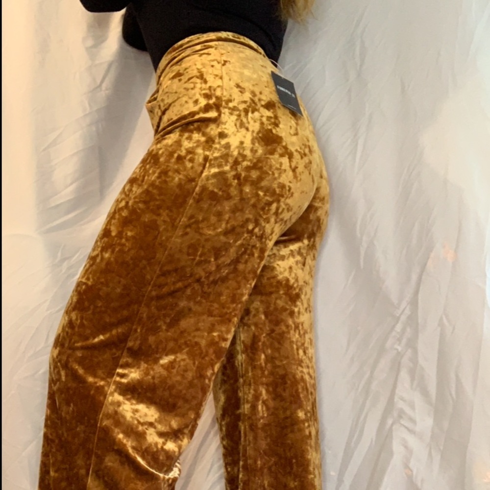 Velvet Wide Leg Pants NWT